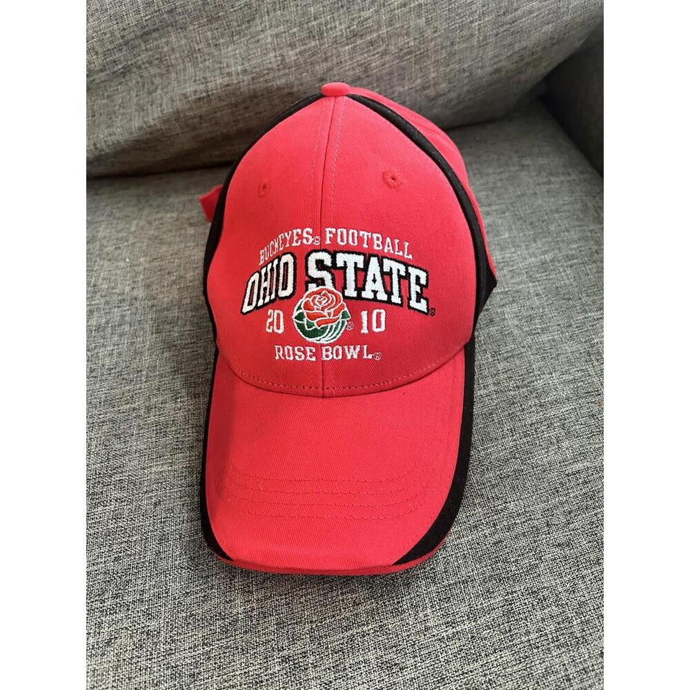 Champion Brand 2010 Ohio State Buckeyes OSU Rose Bowl Hat Red Snapback Cap OSFM